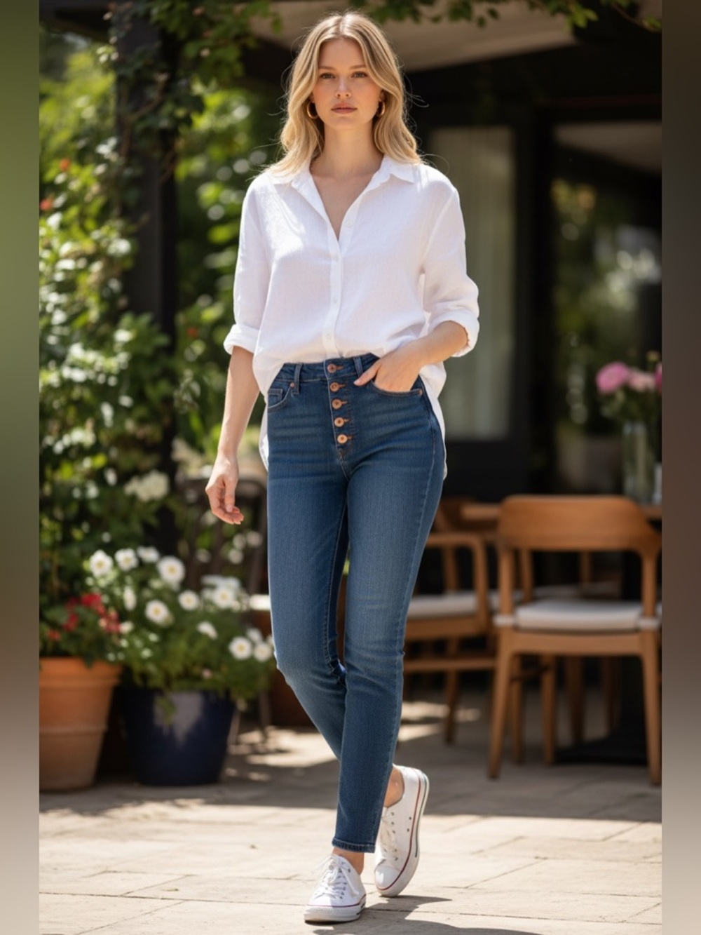 *Morrison Denim Starlet Mid Rise Skinny Jeans with Button Fly | NWT